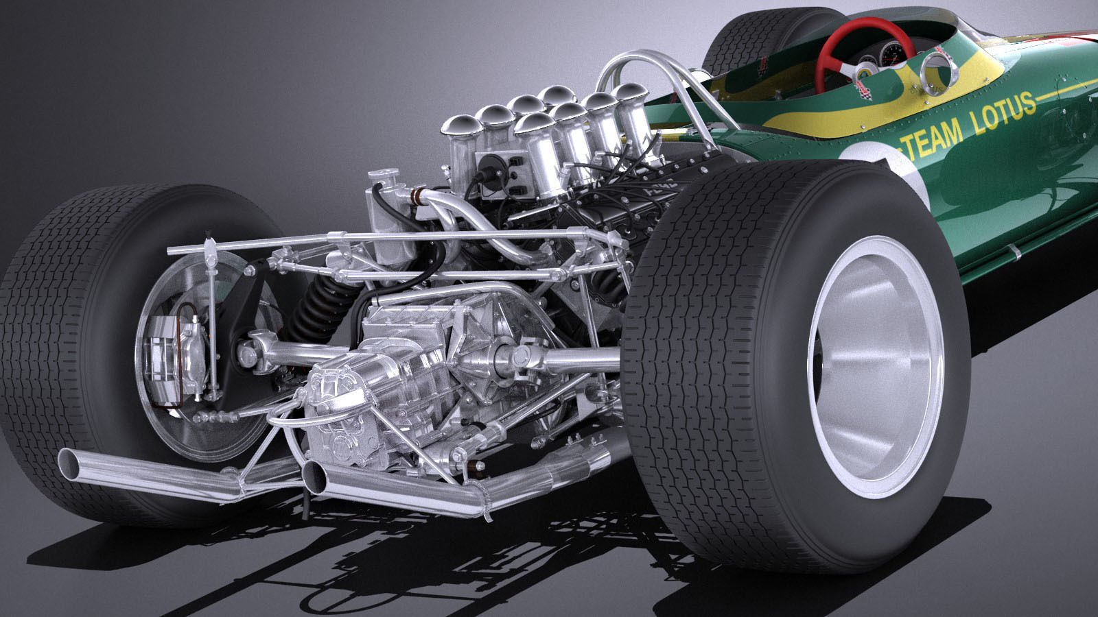 Lotus 49 1967-1970 VRAY 3D model_3