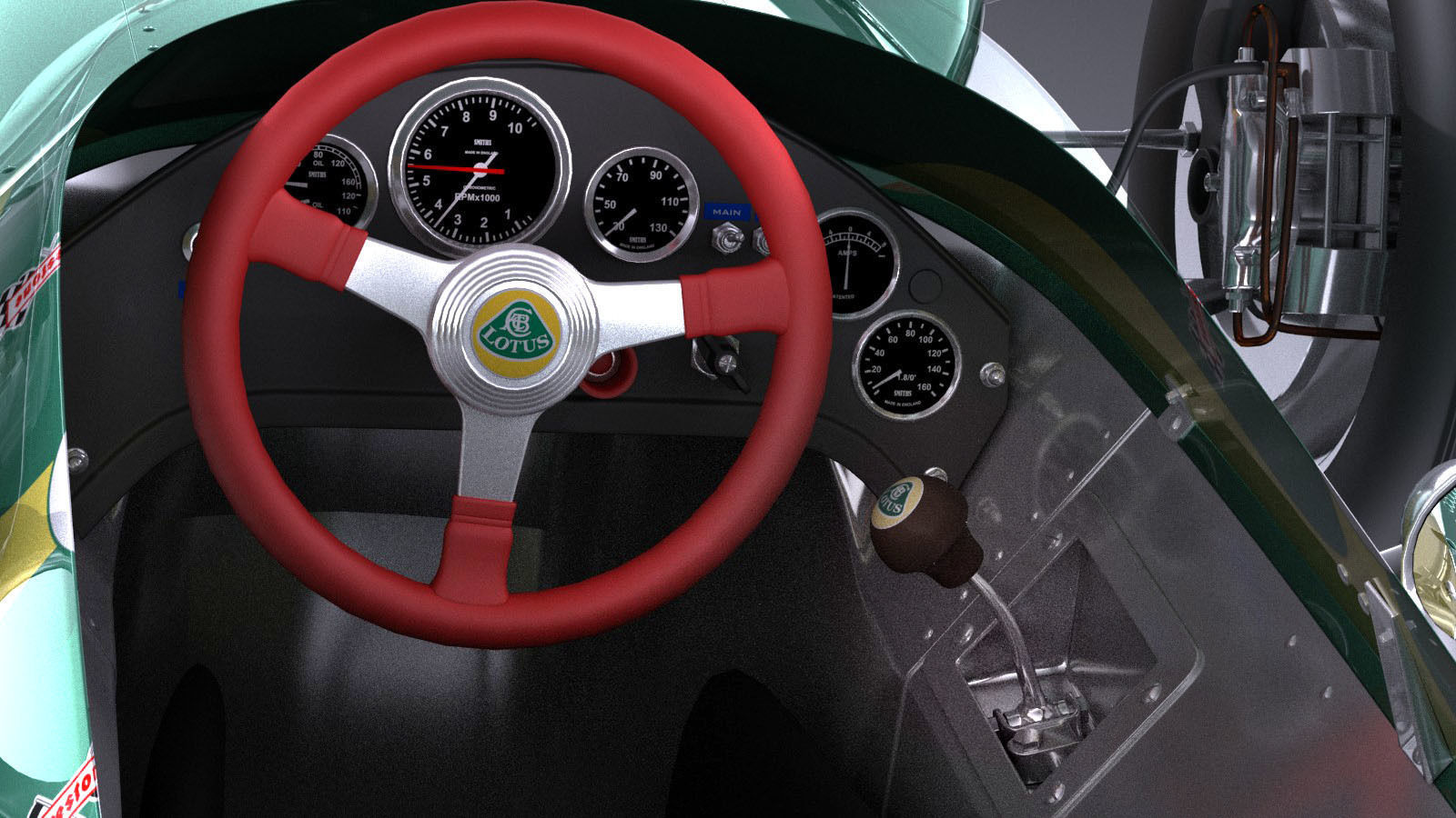 Lotus 49 1967-1970 VRAY 3D model_9