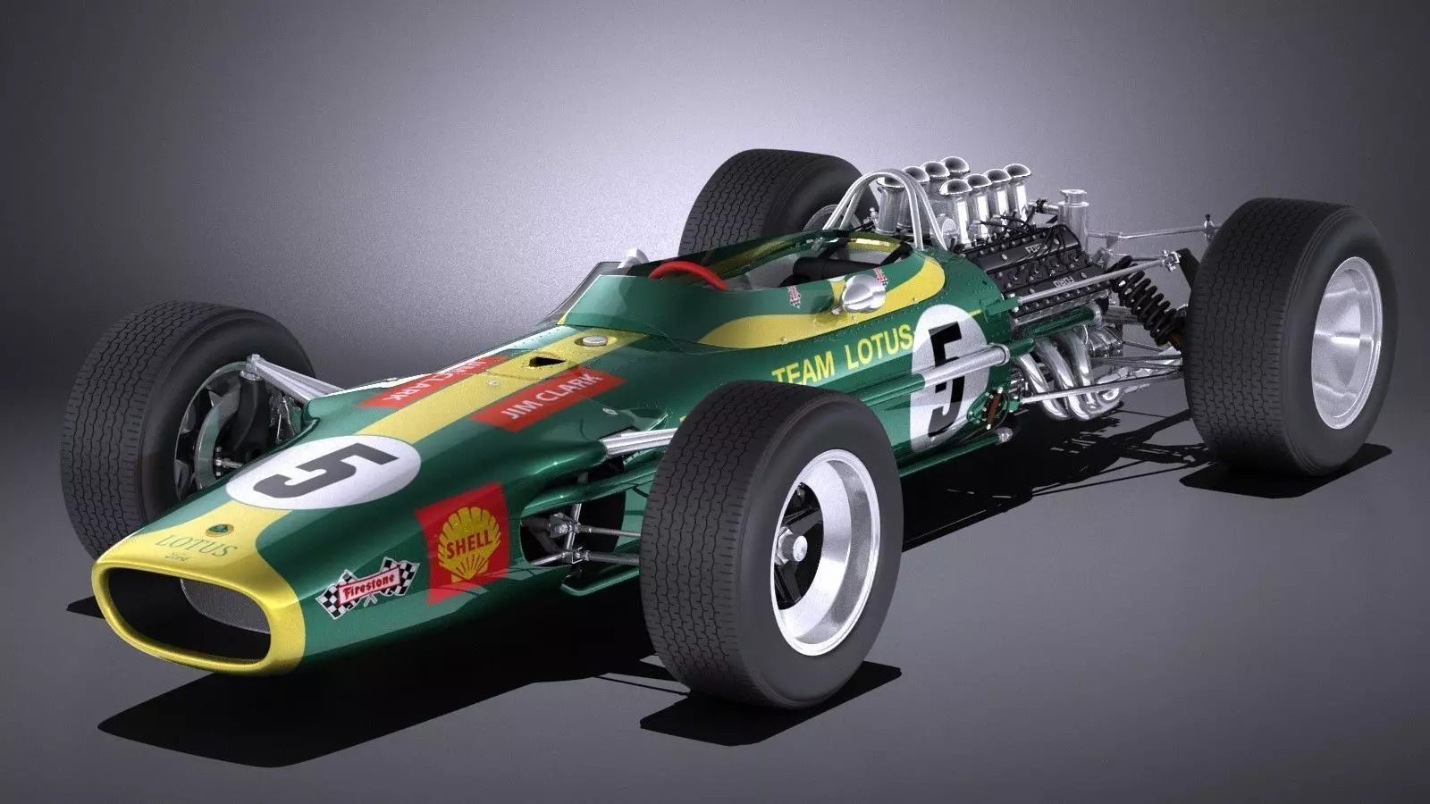 Lotus 49 1967-1970 VRAY 3D model_0