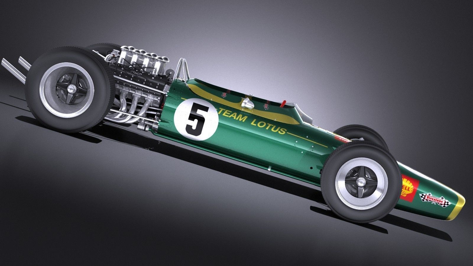 Lotus 49 1967-1970 VRAY 3D model_6