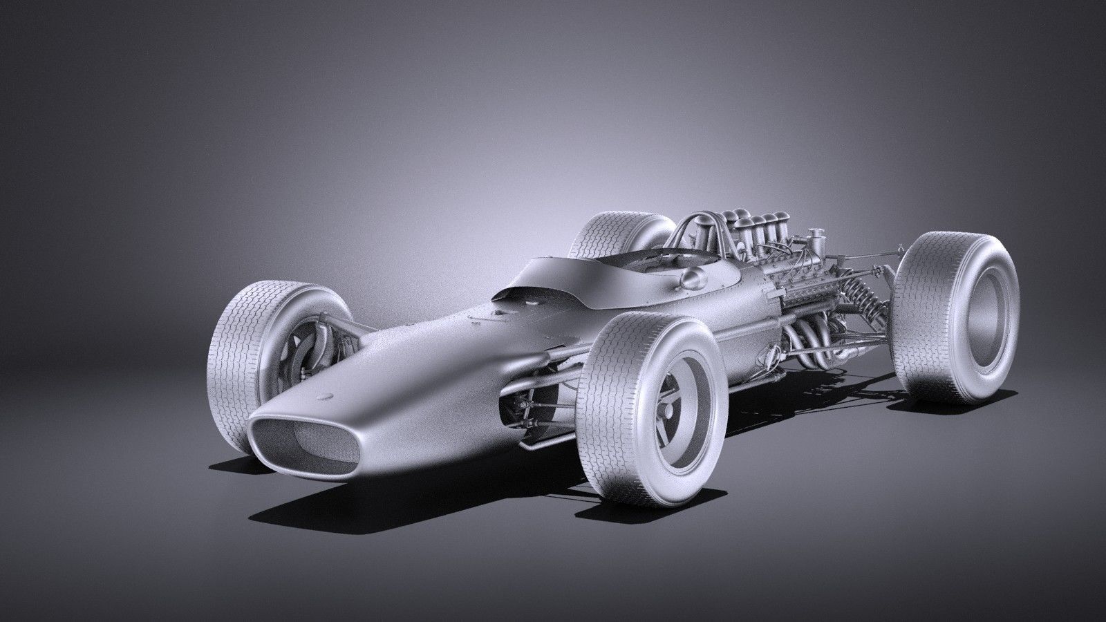 Lotus 49 1967-1970 VRAY 3D model_13
