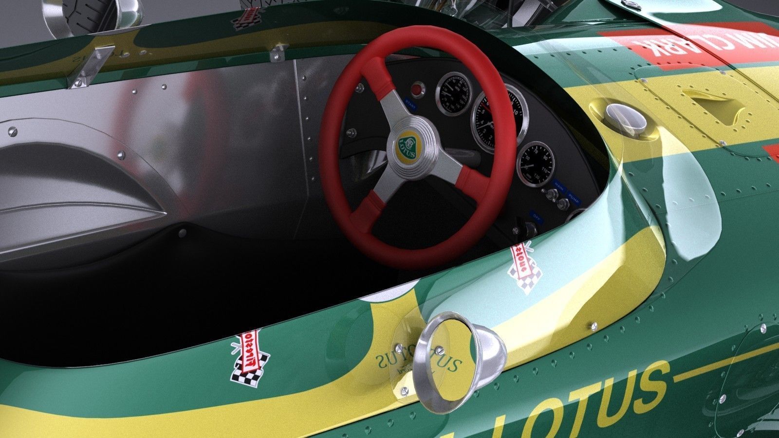 Lotus 49 1967-1970 VRAY 3D model_8