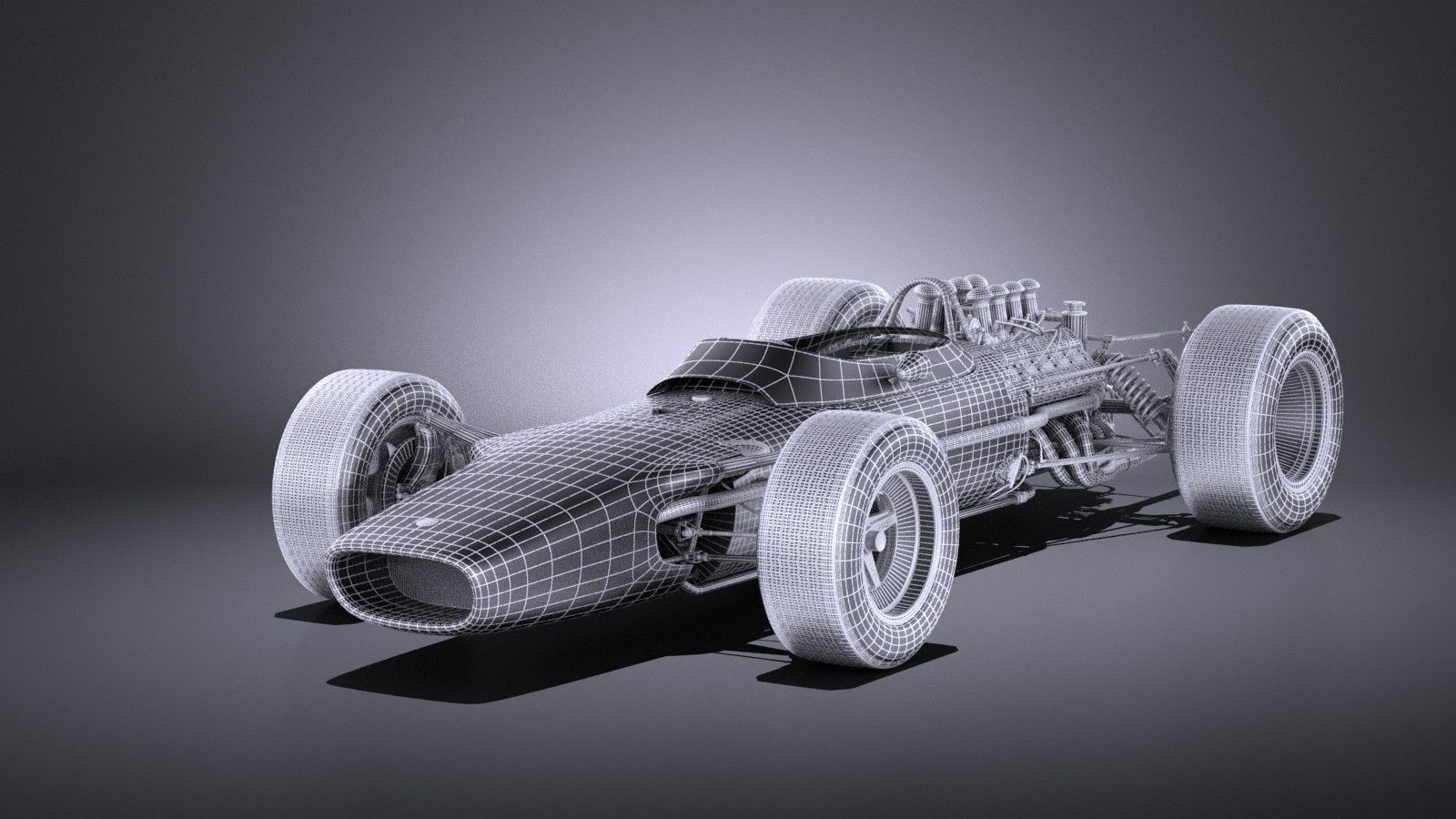 Lotus 49 1967-1970 VRAY 3D model_19