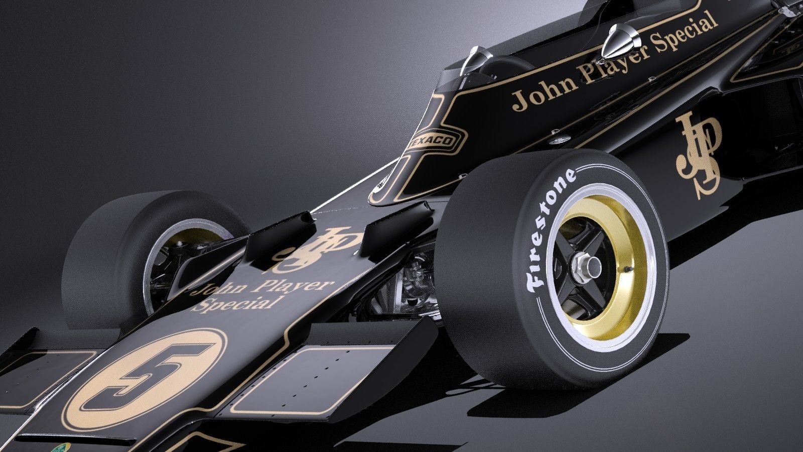 Lotus 72d 1970-1975 John Player Special Grand Prix VRAY 3D model_2