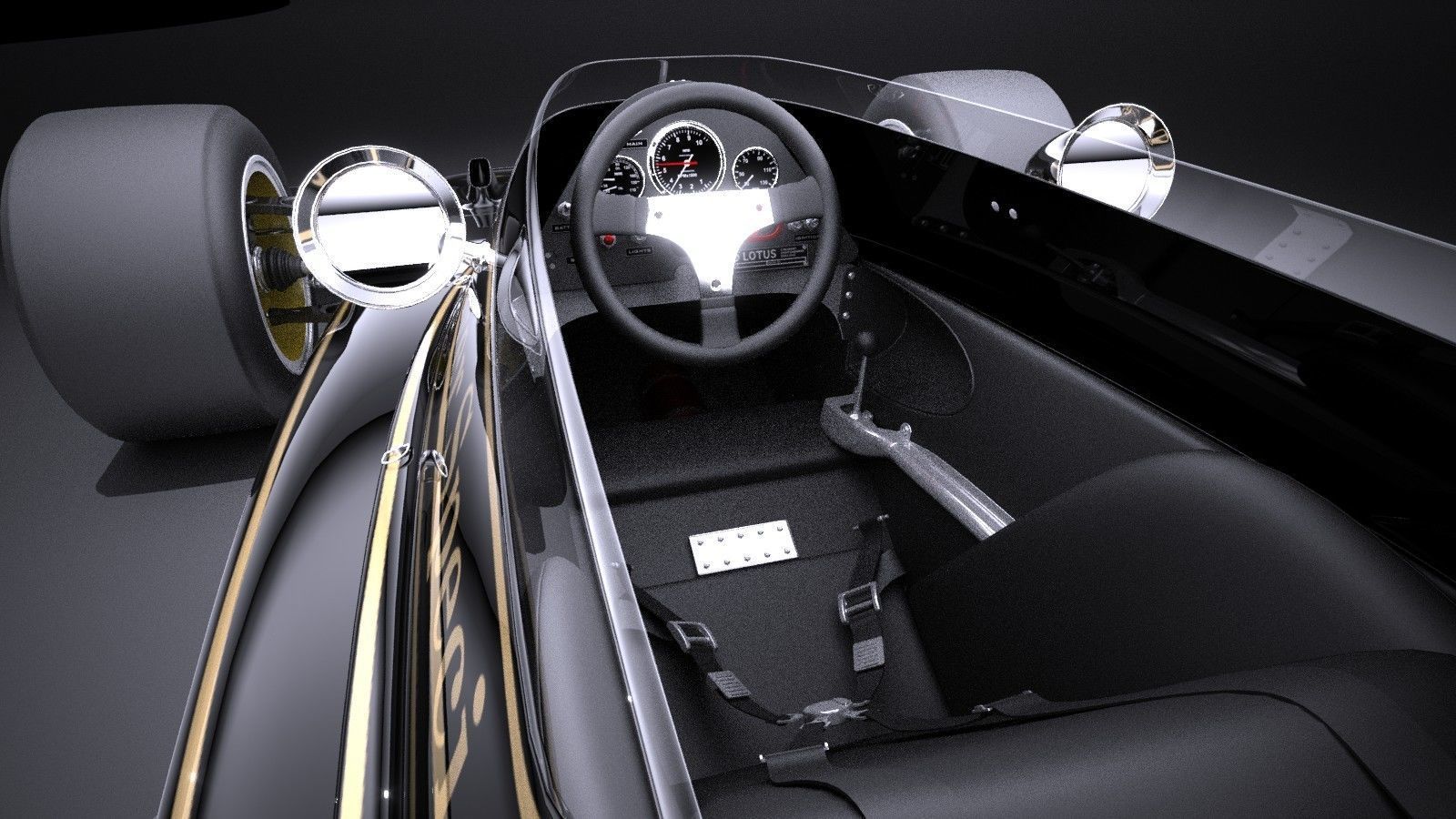 Lotus 72d 1970-1975 John Player Special Grand Prix VRAY 3D model_11