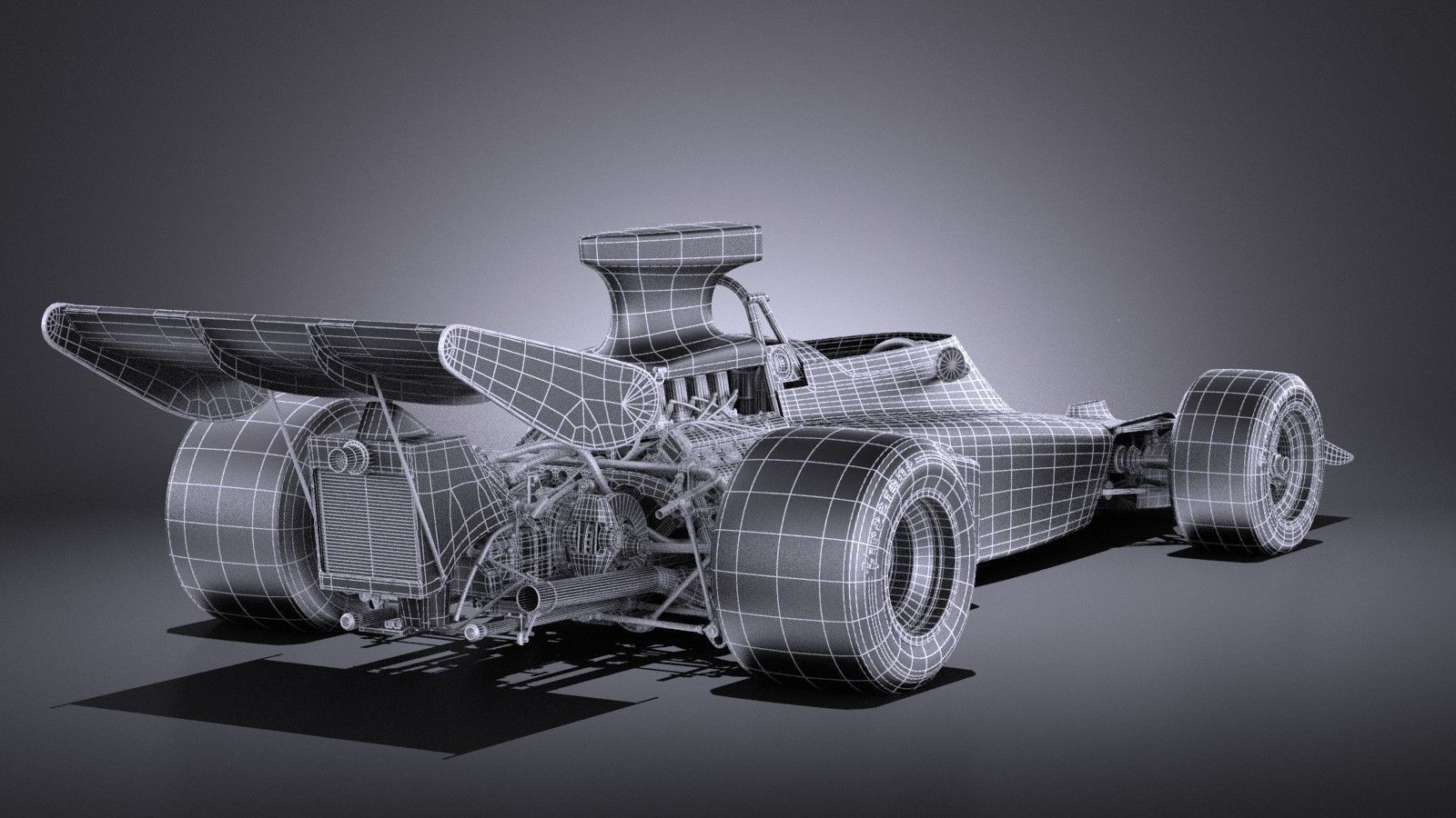 Lotus 72d 1970-1975 John Player Special Grand Prix VRAY 3D model_20