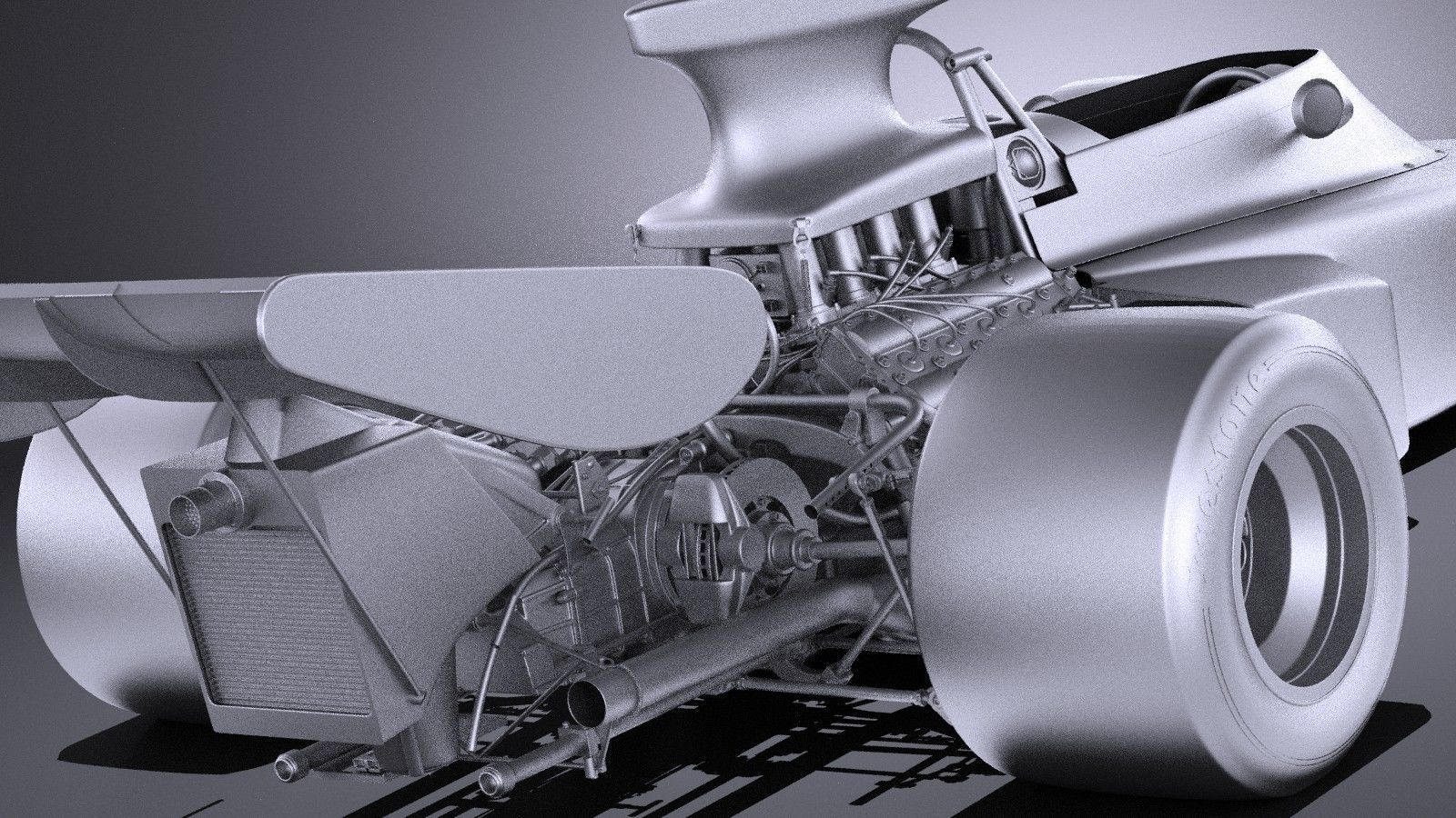 Lotus 72d 1970-1975 John Player Special Grand Prix VRAY 3D model_15