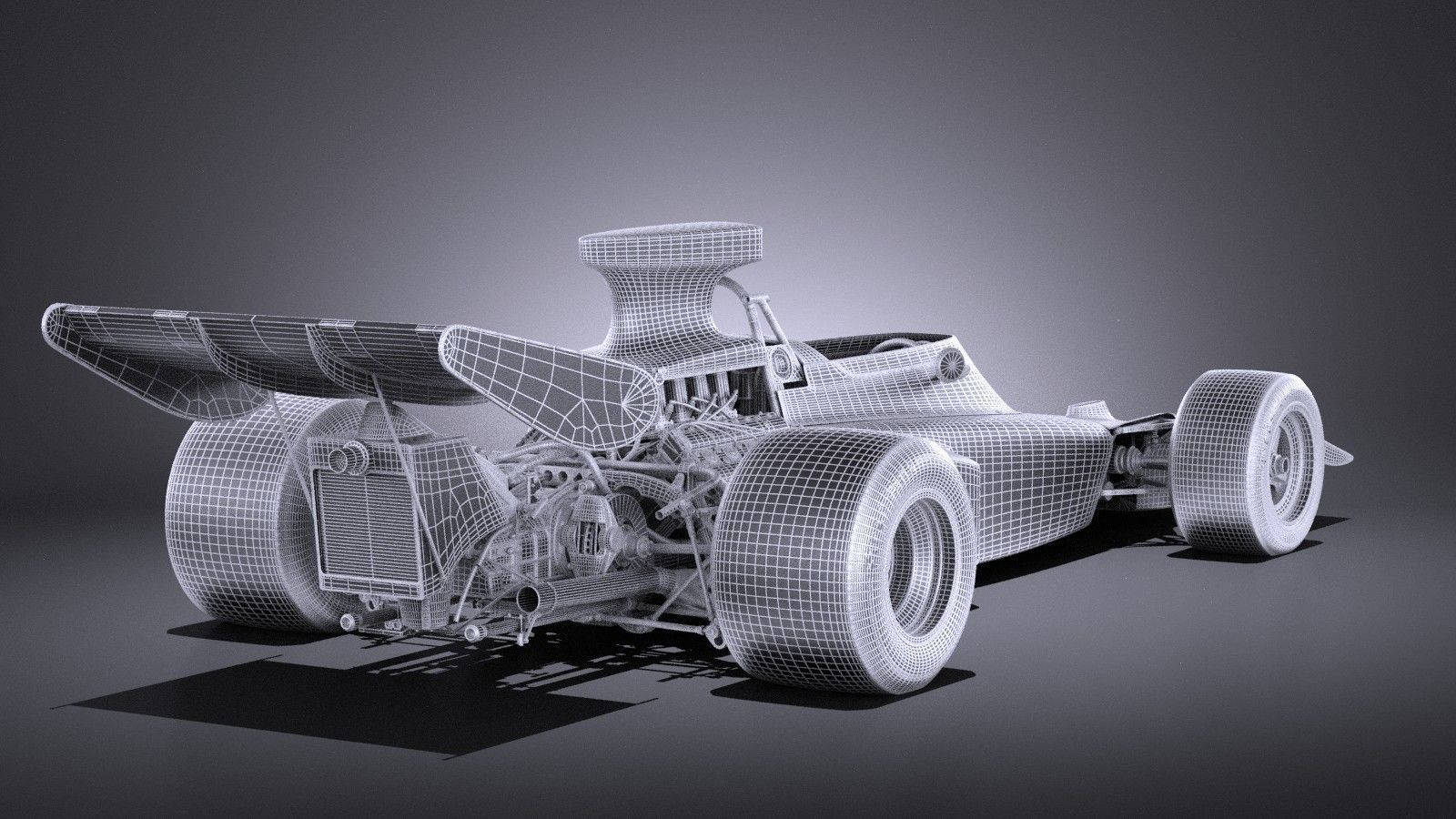 Lotus 72d 1970-1975 John Player Special Grand Prix VRAY 3D model_18
