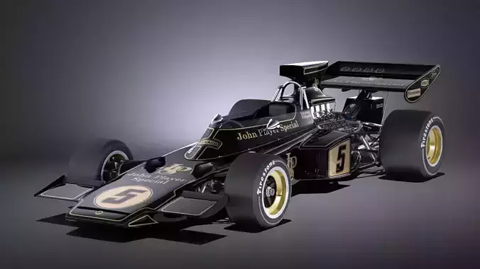 Lotus 72d 1970-1975 John Player Special Grand Prix VRAY 3D model