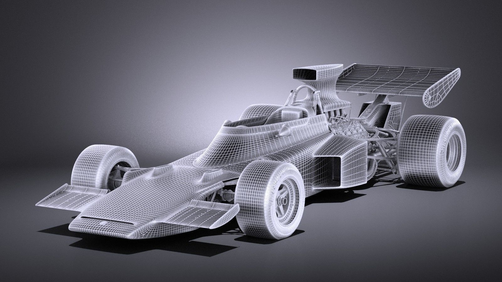 Lotus 72d 1970-1975 John Player Special Grand Prix VRAY 3D model_17