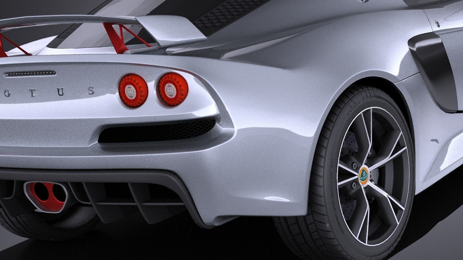Lotus Exige S 2014 VRAY 3D model_3