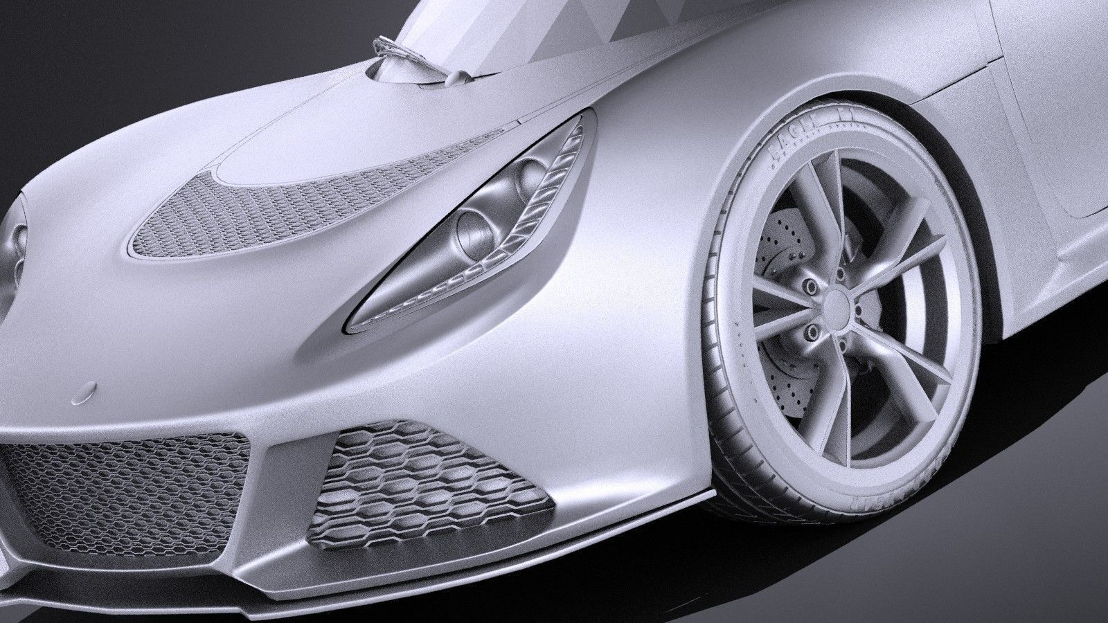 Lotus Exige S 2014 VRAY 3D model_9