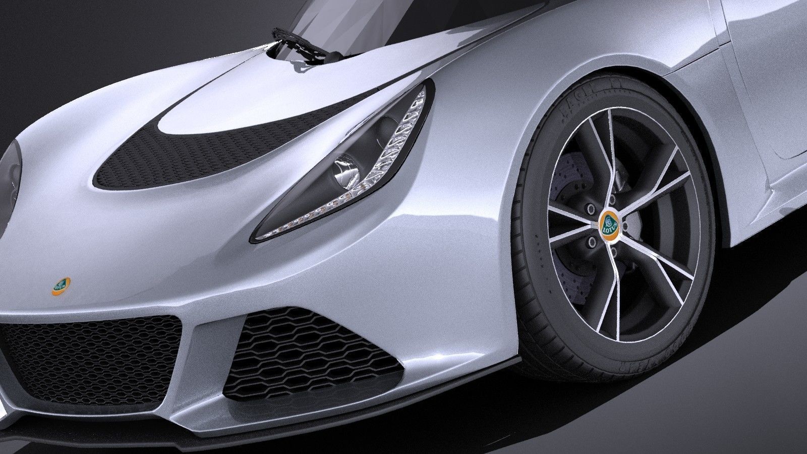 Lotus Exige S 2014 VRAY 3D model_2