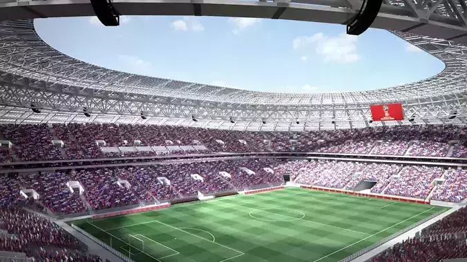 Luzhniki Stadium Moscow 3D model