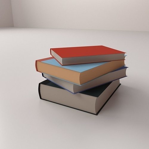 Stack of Books 3D model