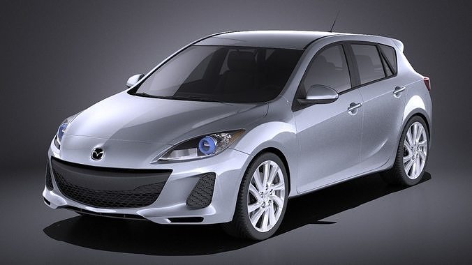 Mazda 3 hatchback 2013 VRAY 3D model
