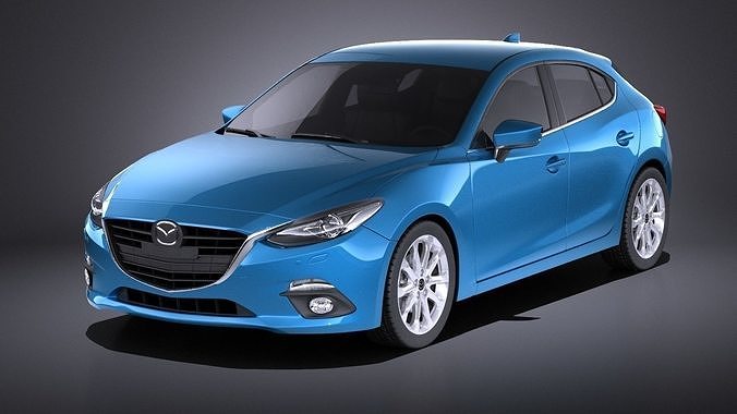 Mazda 3 Hatchback 2016 VRAY 3D model