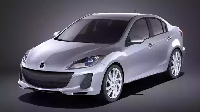 Mazda 3 Sedan 2013 VRAY 3D model