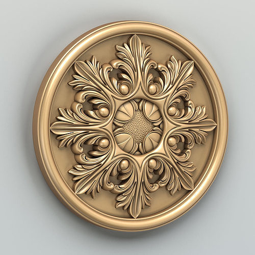Round rosette 017 3D model