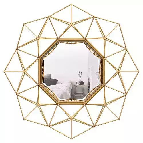 Transitional Metal Frame Accent Wall Mirror WRLO1960