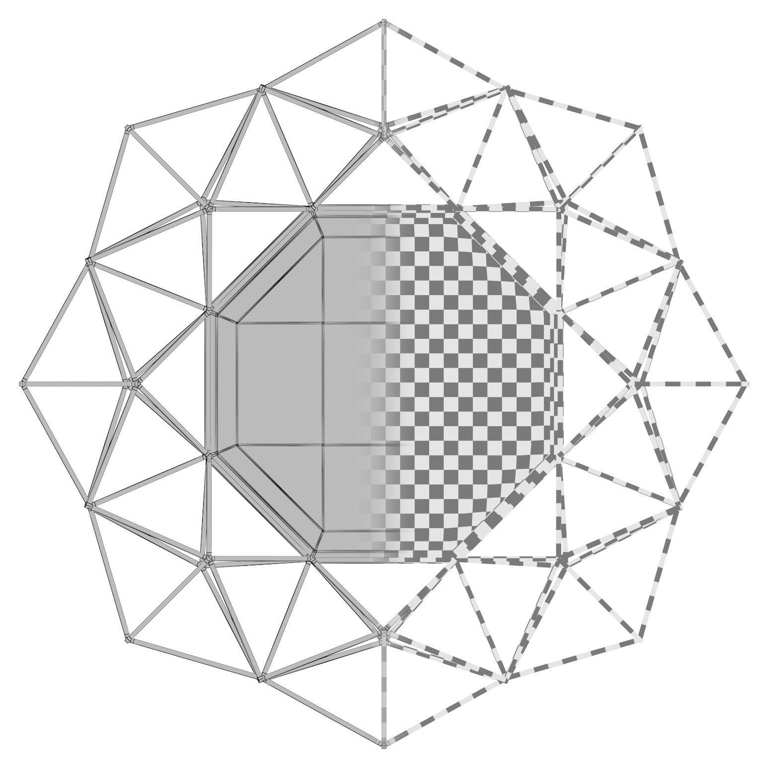 Transitional Metal Frame Accent Wall Mirror WRLO1960 3D model_2