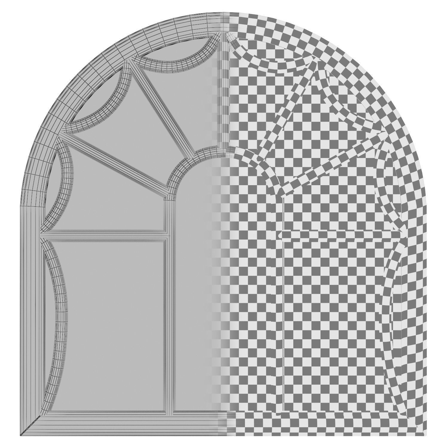 Whitford Mirror OPHL1173 3D model_2