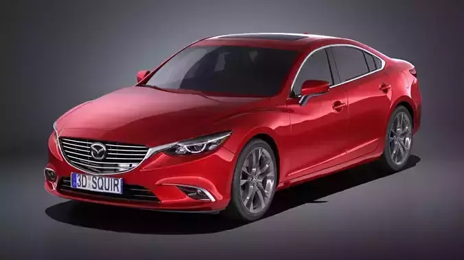 Mazda 6 sedan 2016 VRAY 3D model