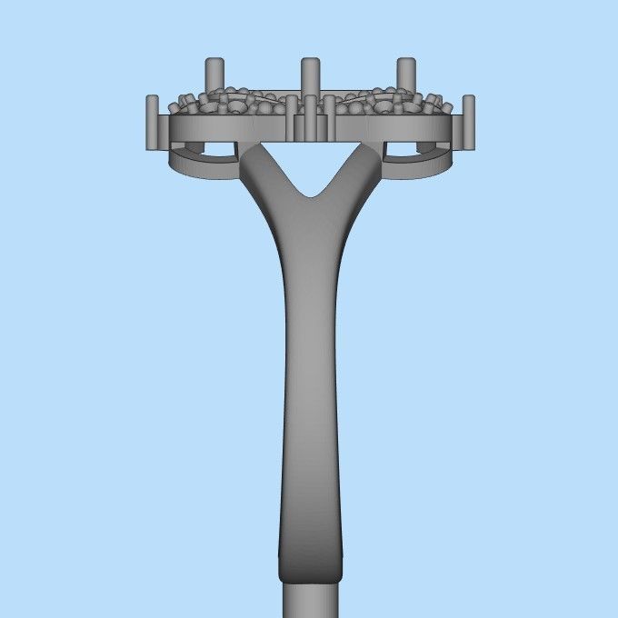 Women ring with gems 3dm stl vintage 3D print model_34