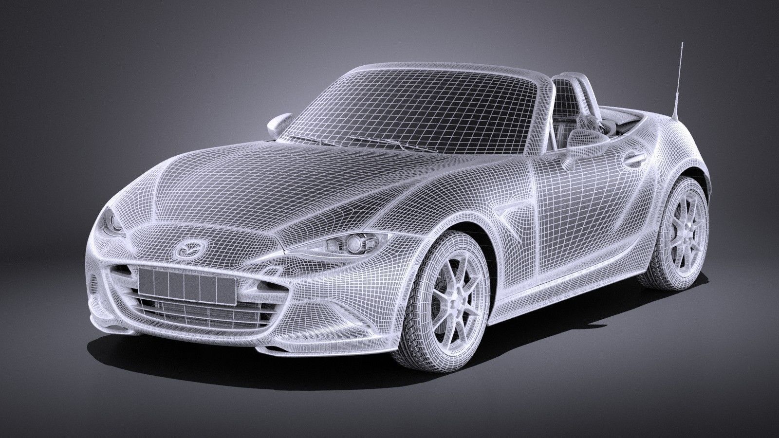 Mazda MX-5 2016 VRAY 3D model_15