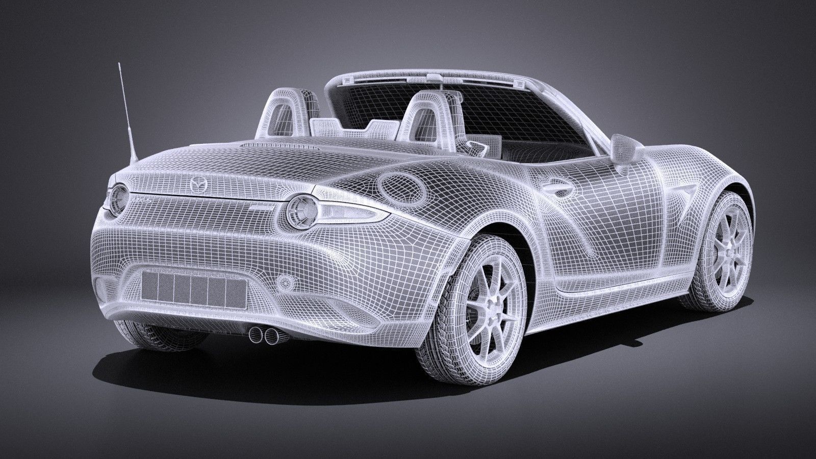 Mazda MX-5 2016 VRAY 3D model_16