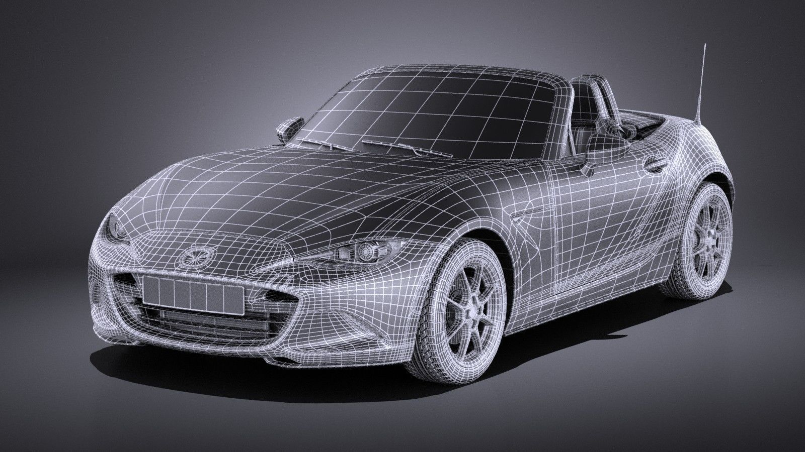 Mazda MX-5 2016 VRAY 3D model_17