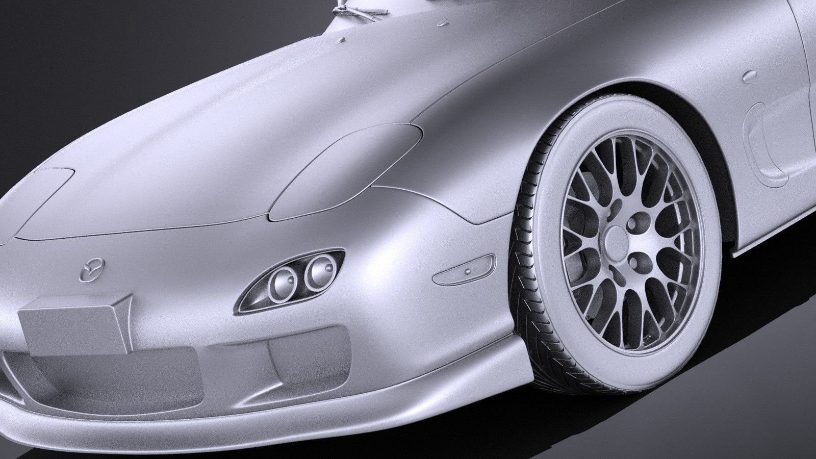 Mazda RX-7 1998 - 2002 VRAY 3D model_9