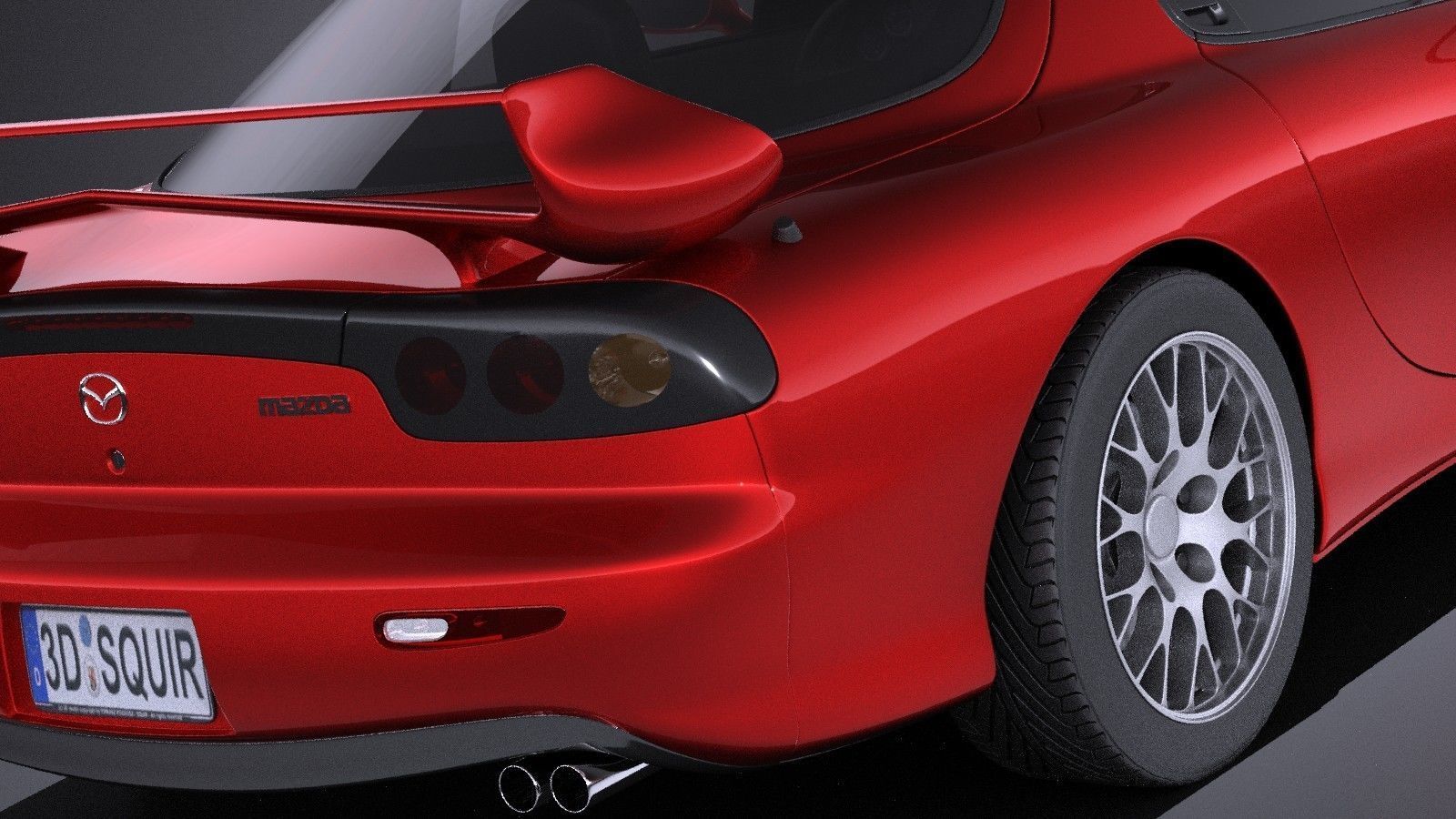 Mazda RX-7 1998 - 2002 VRAY 3D model_3