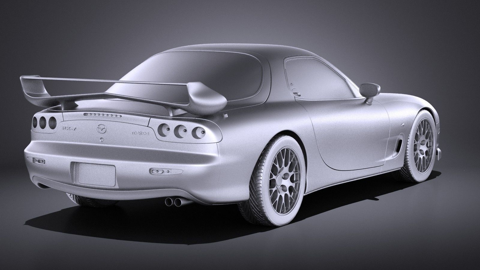 Mazda RX-7 1998 - 2002 VRAY 3D model_11