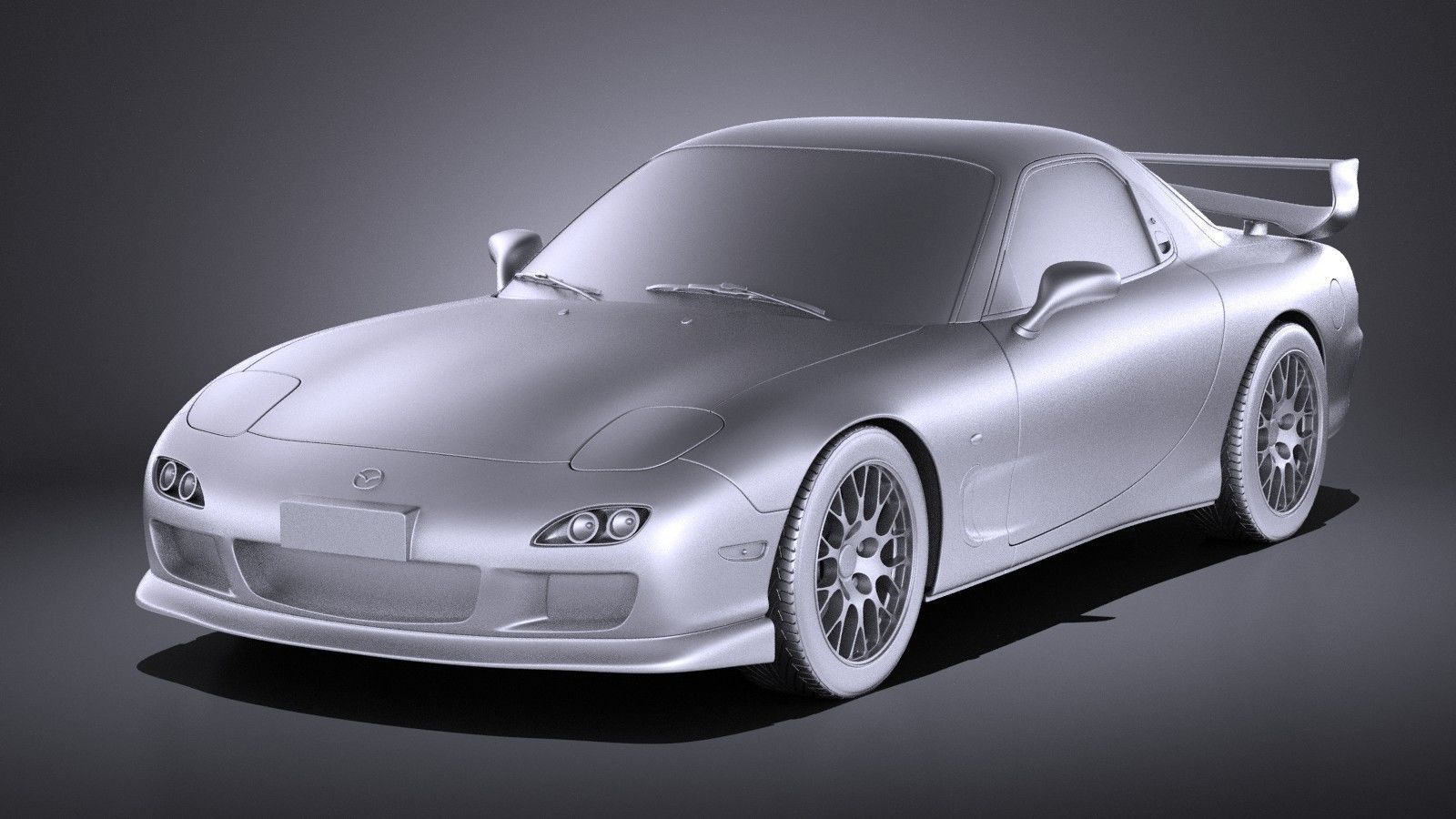 Mazda RX-7 1998 - 2002 VRAY 3D model_8