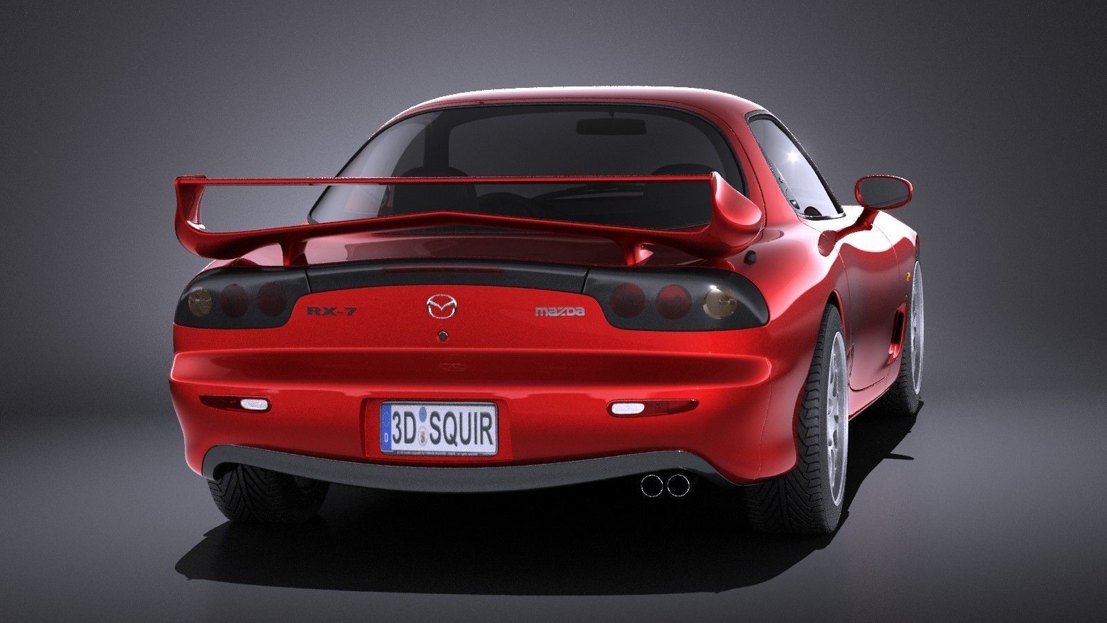 Mazda RX-7 1998 - 2002 VRAY 3D model_4