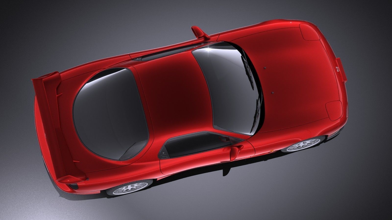 Mazda RX-7 1998 - 2002 VRAY 3D model_7