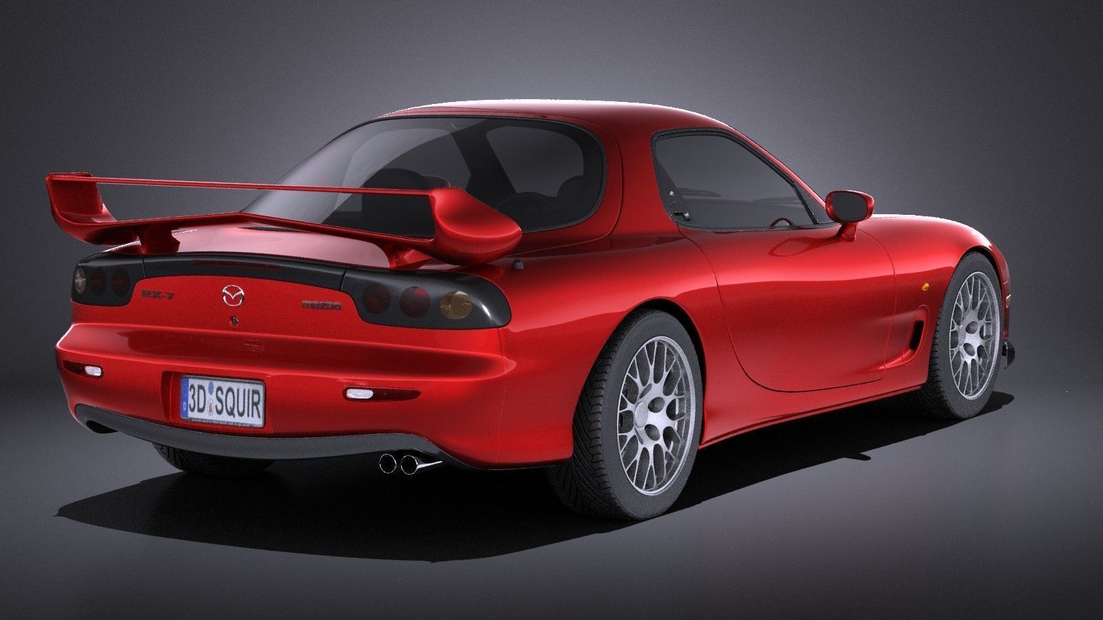 Mazda RX-7 1998 - 2002 VRAY 3D model_5
