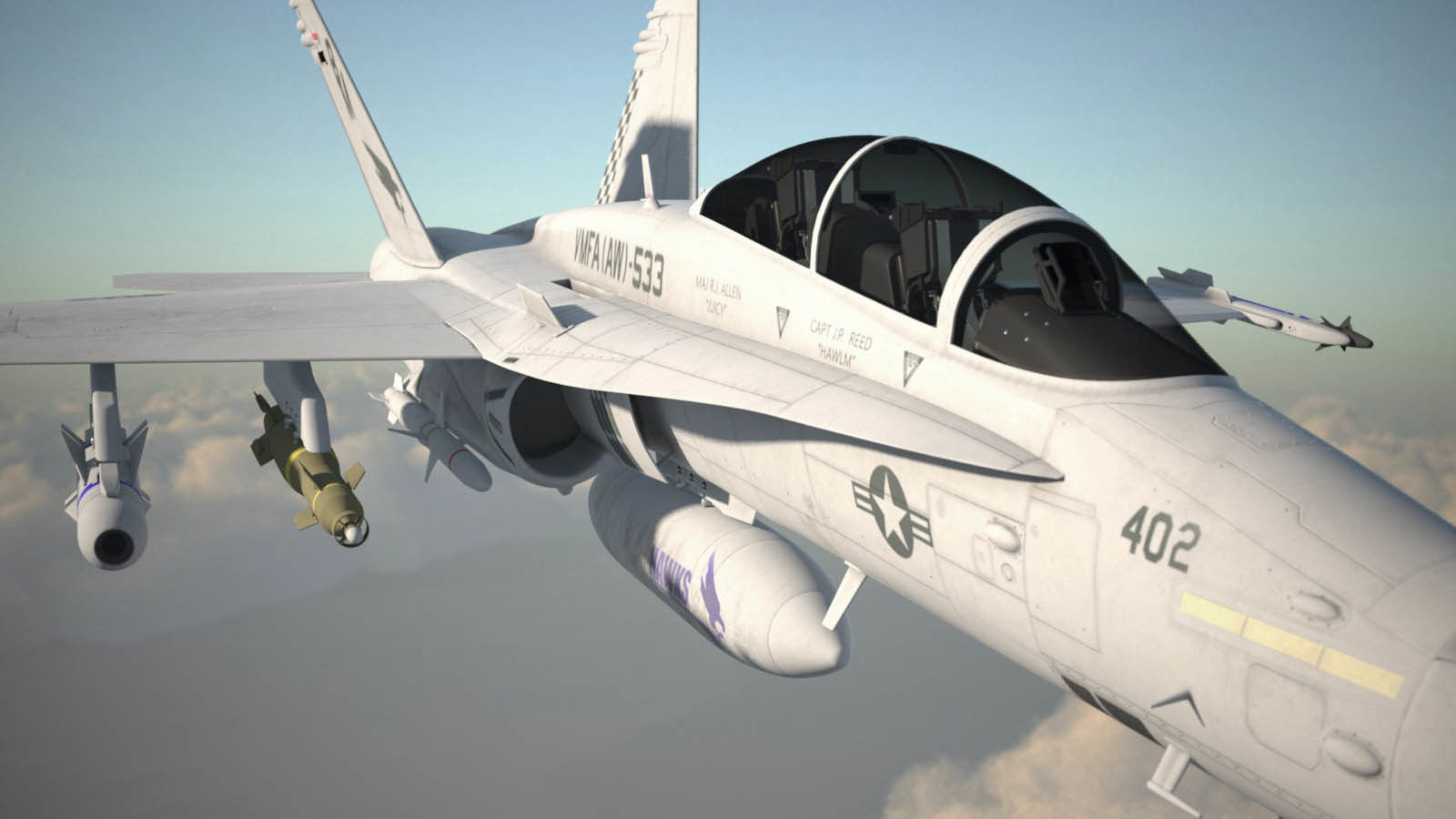 McDonnell Douglas FA-18 Hornet 3D model_8