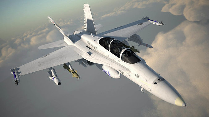 McDonnell Douglas FA-18 Hornet 3D model