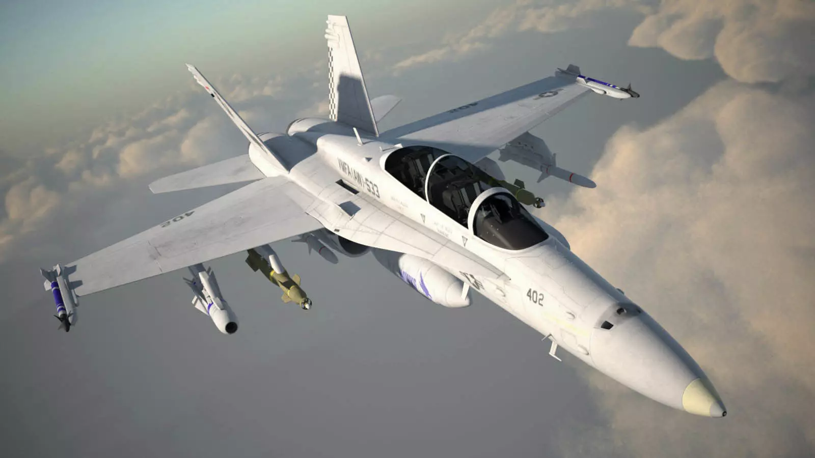 McDonnell Douglas FA-18 Hornet 3D model_0