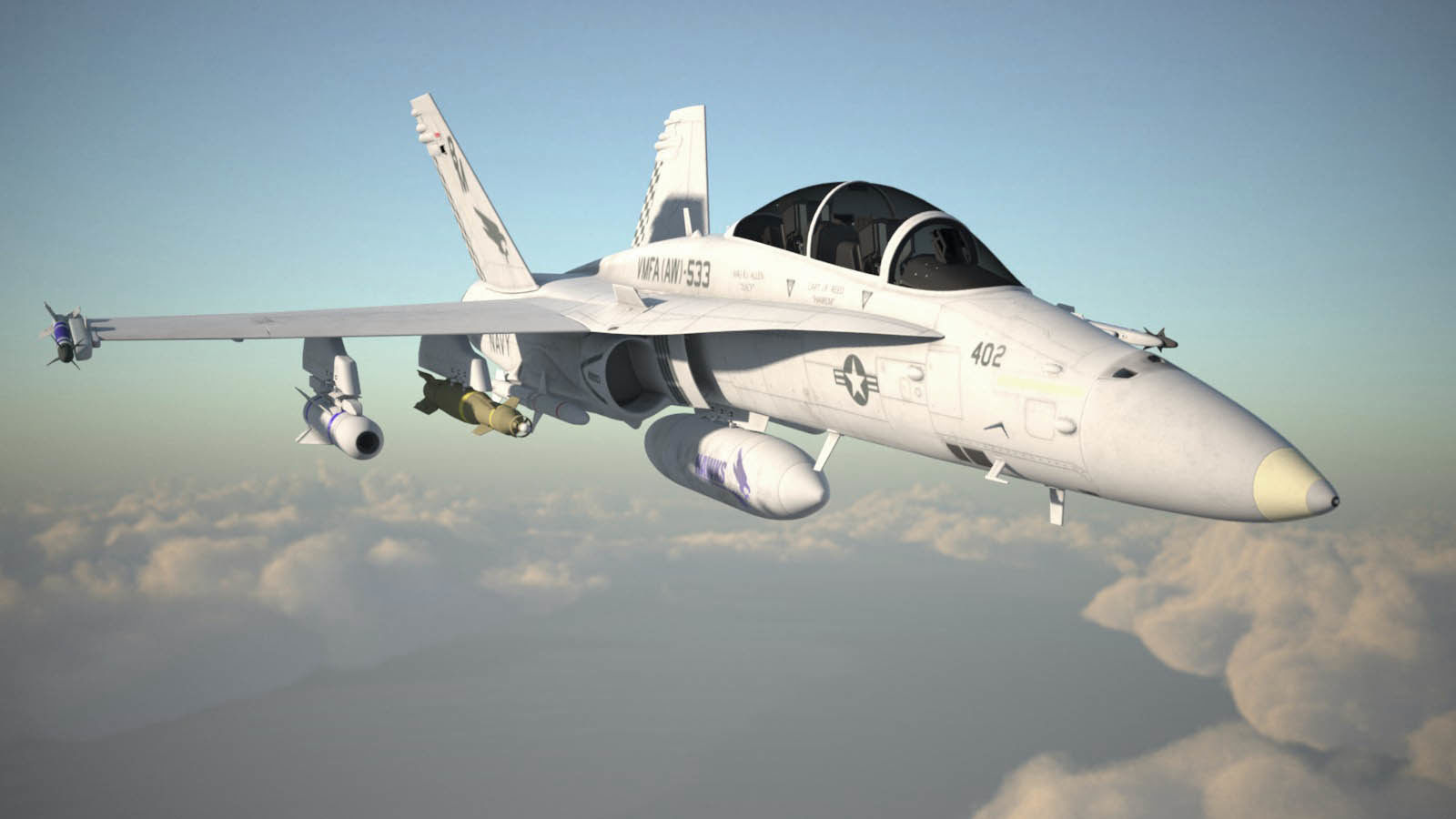 McDonnell Douglas FA-18 Hornet 3D model_5