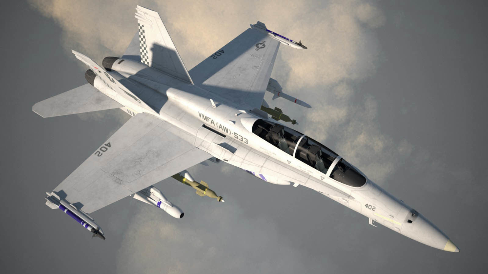 McDonnell Douglas FA-18 Hornet 3D model_1