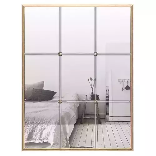 Windowpane Reflections Contemporary Wall Mirror PGN2607