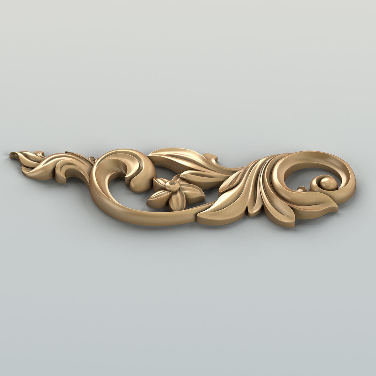 Carved decor horizontal 029 3D model_6
