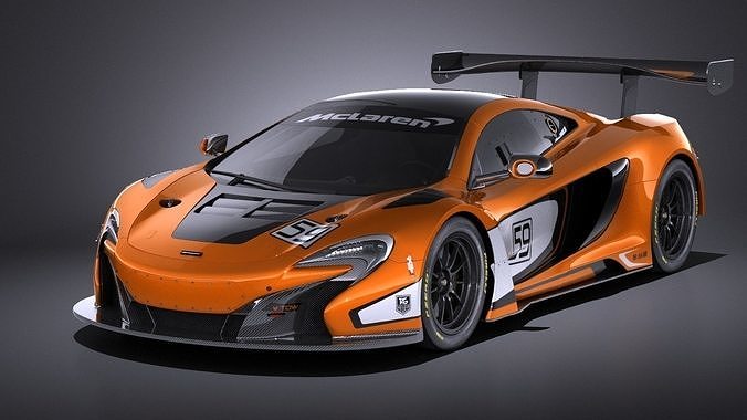 Mclaren 650S GT3 2017 VRAY 3D model