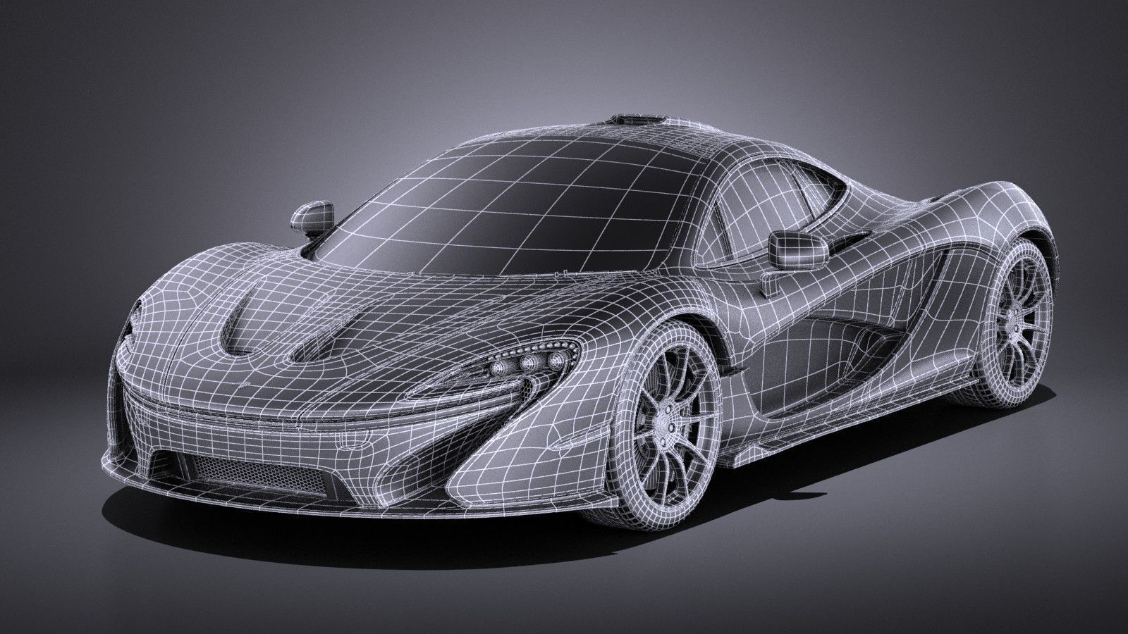 McLaren P1 2016 VRAY 3D model_17