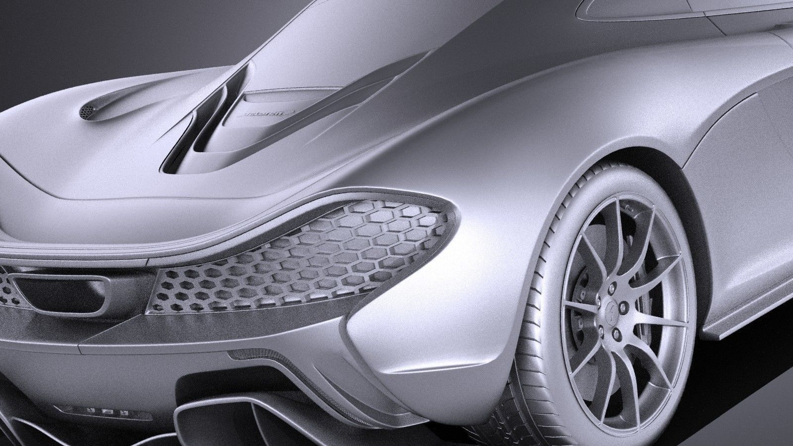 McLaren P1 2016 VRAY 3D model_13