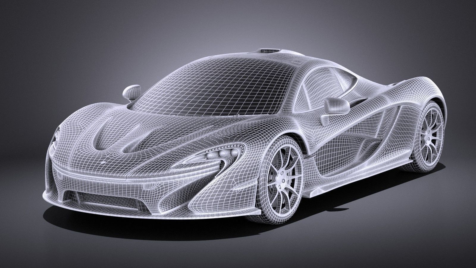 McLaren P1 2016 VRAY 3D model_15