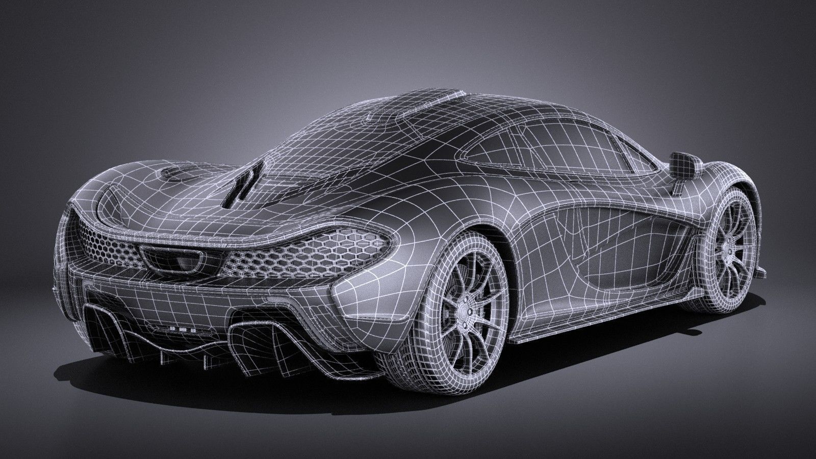 McLaren P1 2016 VRAY 3D model_18